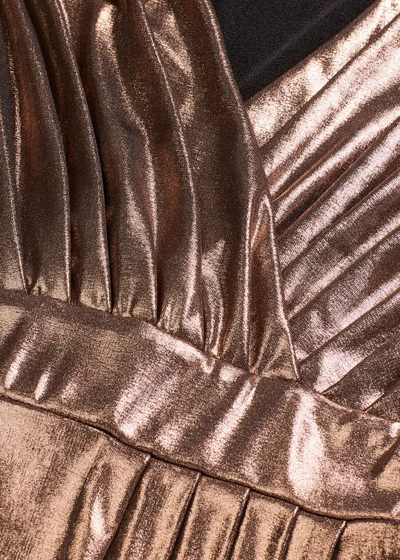 Selskapskjole av fin jersey med glans, bonprix