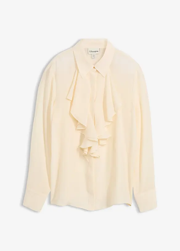 Bluse med silke, bonprix