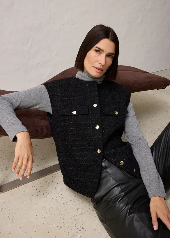 Vest med ull, bonprix