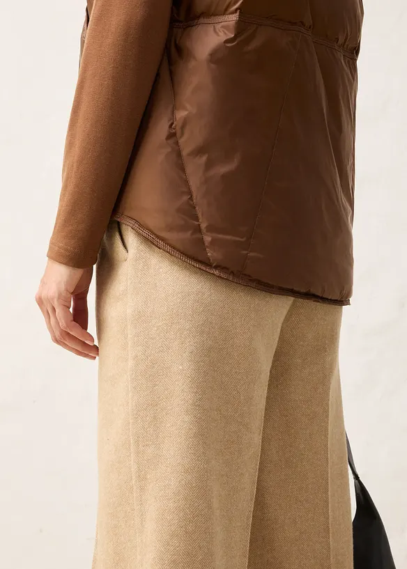 Vattert vest med resirkulert dun, bonprix