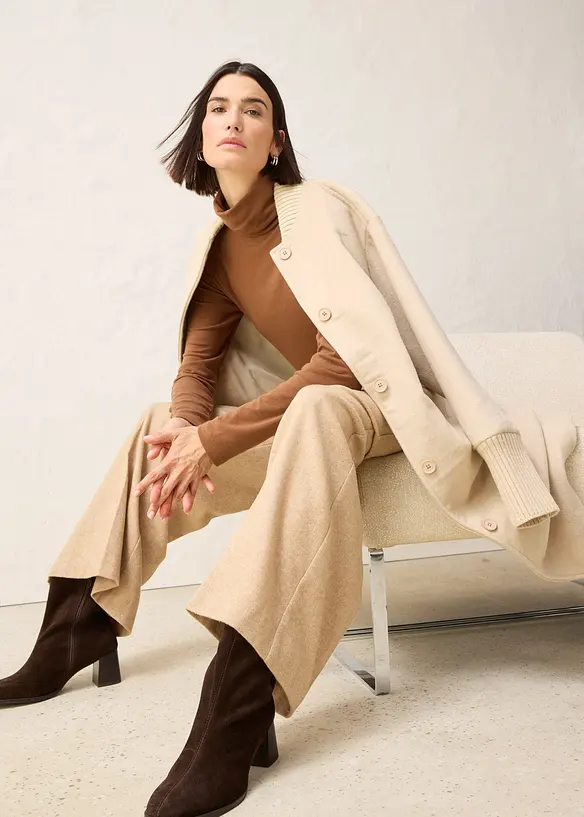 Pologenser med ull, bonprix