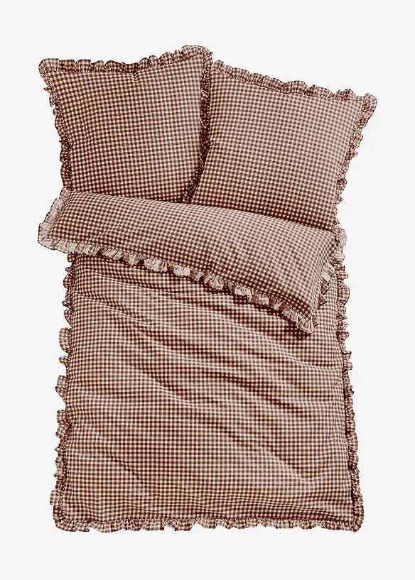 Sengesett med rysjer, bonprix