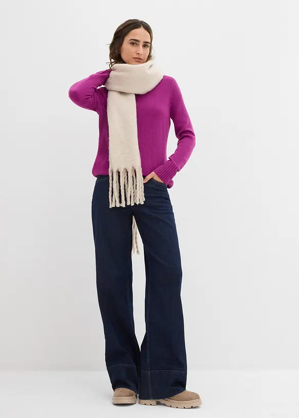 Basic genser med høy hals, bonprix