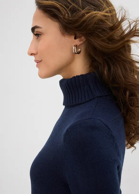 Basic genser med høy hals, bonprix