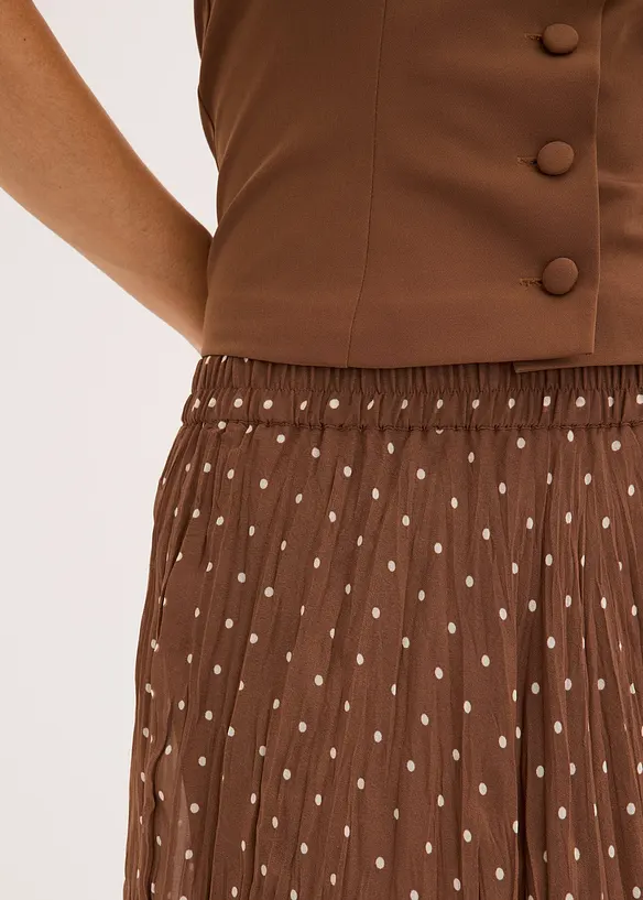 Chiffonskjørt i chrash look, bonprix