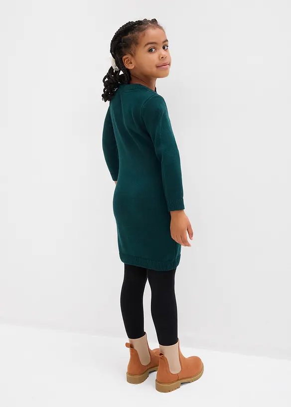 Strikket kjole med veske (2-delt sett), bonprix