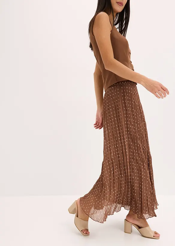 Chiffonskjørt i chrash look, bonprix