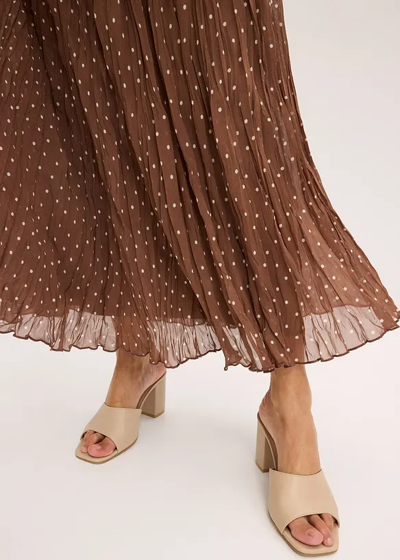 Chiffonskjørt i chrash look, bonprix