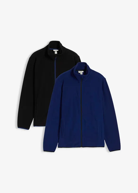 Fleecejakke (2-pack), bonprix