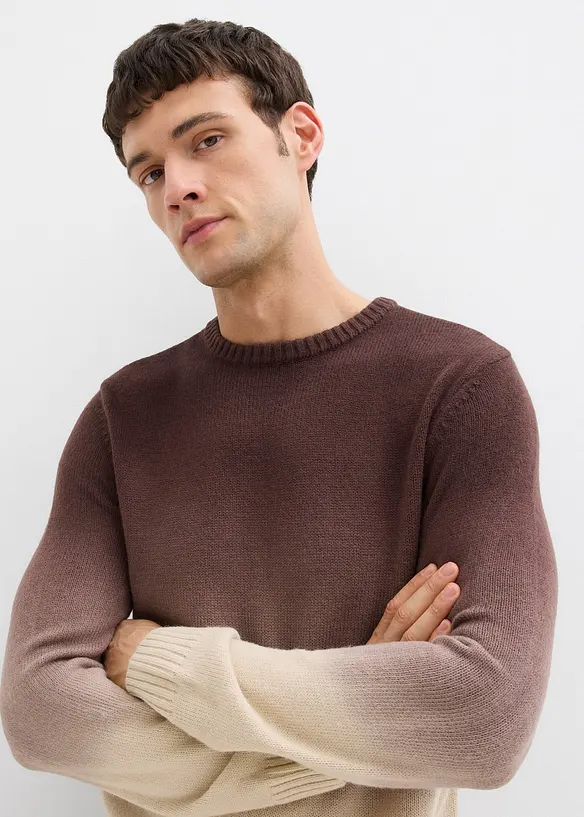 Genser i finstrikk med fargegradering, bonprix