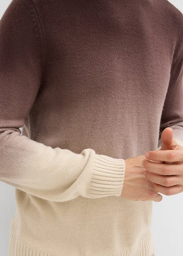 Genser i finstrikk med fargegradering, bonprix