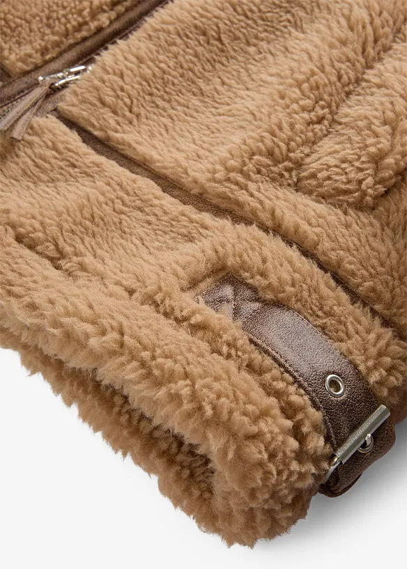 Jakke i imitert lammeskinn, bonprix