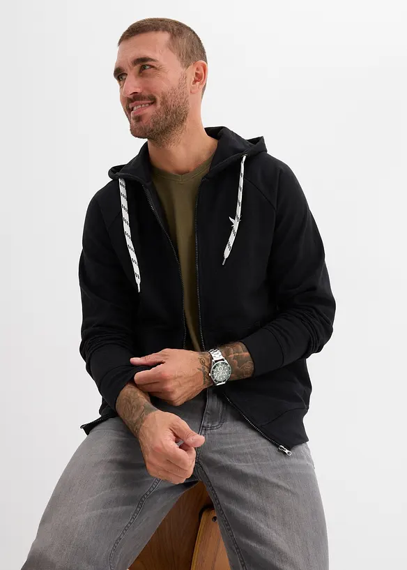 Hettejakke med kontrastfargede detaljer, bonprix