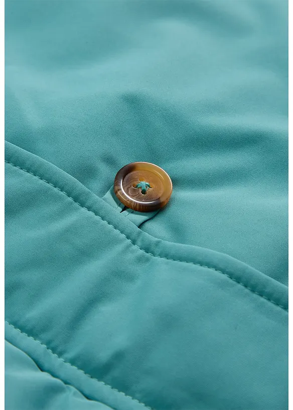 Vinterkåpe med pilefôr i hetten, bonprix