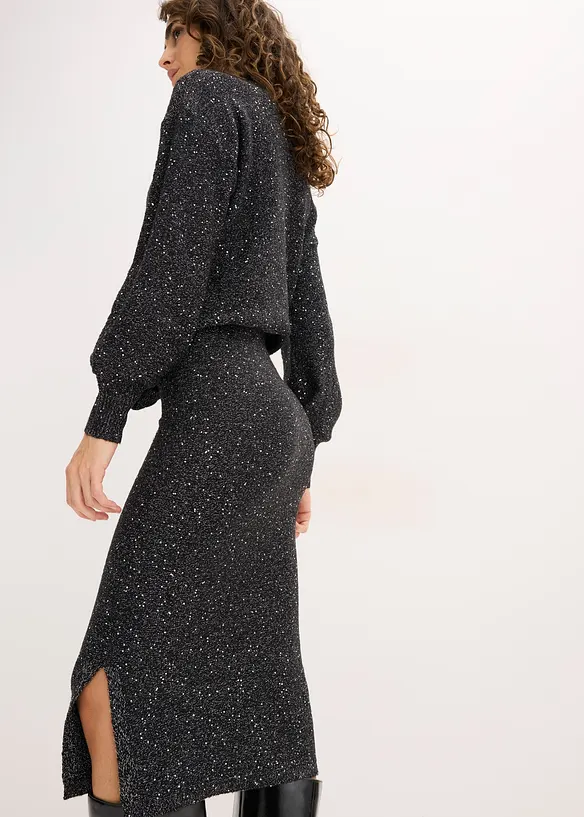 Strikket skjørt, bonprix