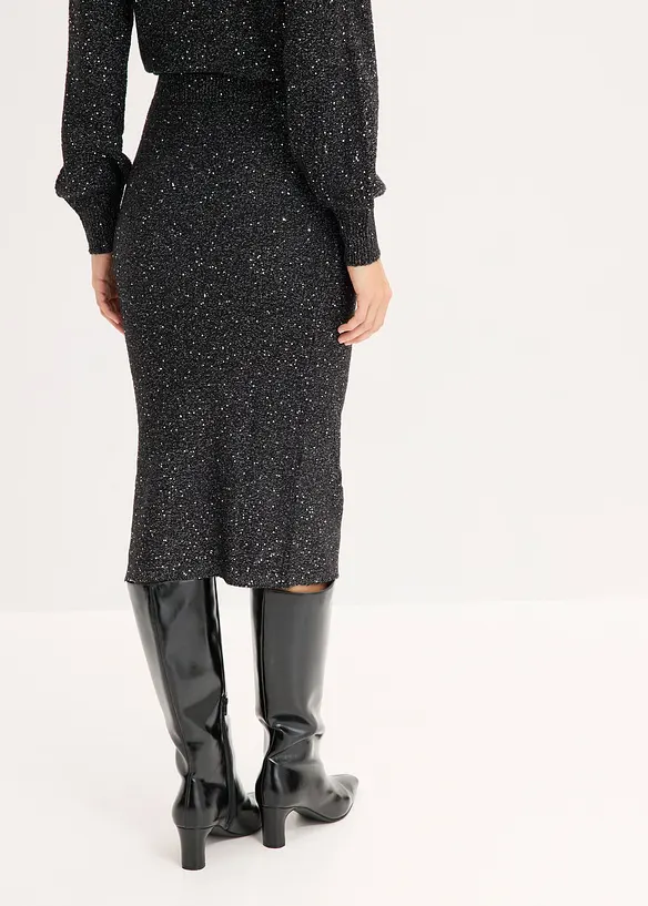 Strikket skjørt, bonprix