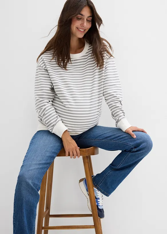 2-i-1-mammajeans, Straight, for svangerskapet og tiden etterpå, bonprix