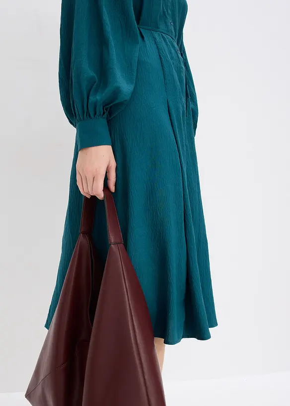 Midikjole med perleapplikasjon, bonprix