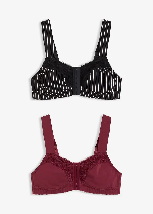 BH med lukning foran (2-pack), bonprix