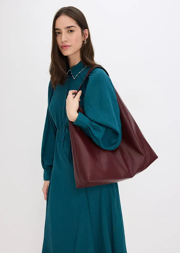 Midikjole med perleapplikasjon, bonprix