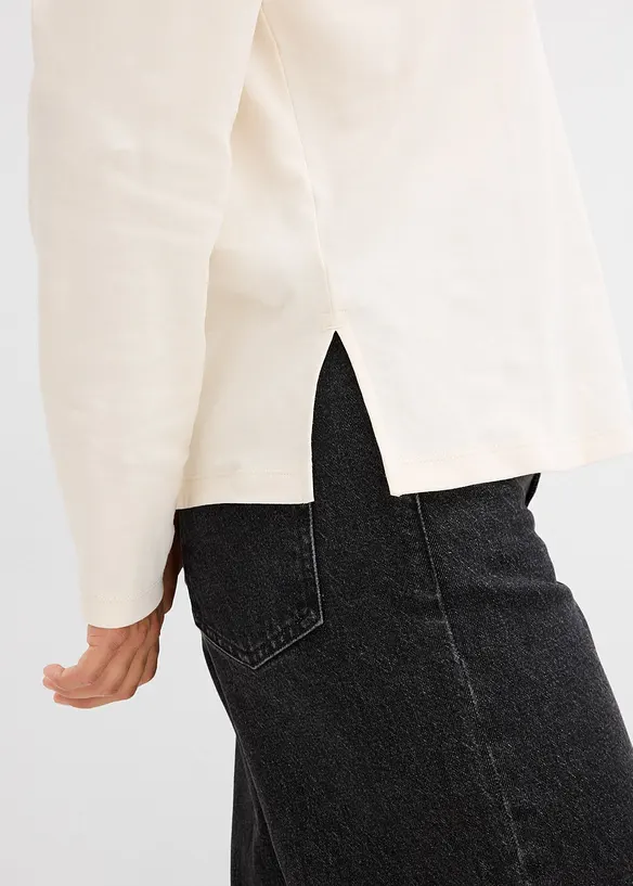 Oversized topp av bomull, bonprix