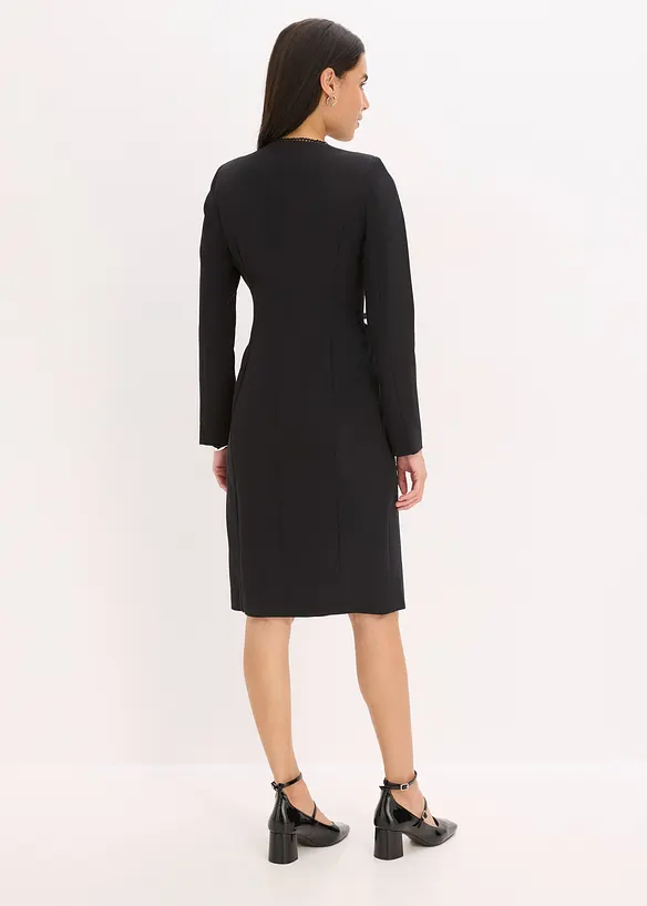 Blazerkjole med blondekant, bonprix