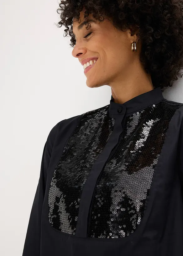 Tunika med paljetter, bonprix