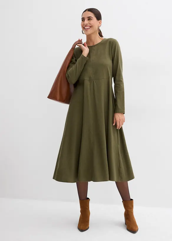 Kjole i 100% bomullsflanell, bonprix