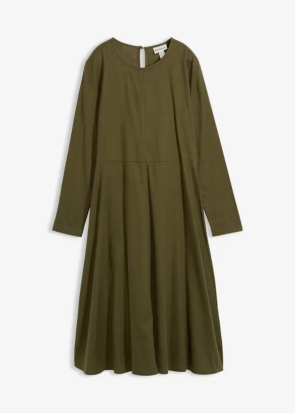 Kjole i 100% bomullsflanell, bonprix