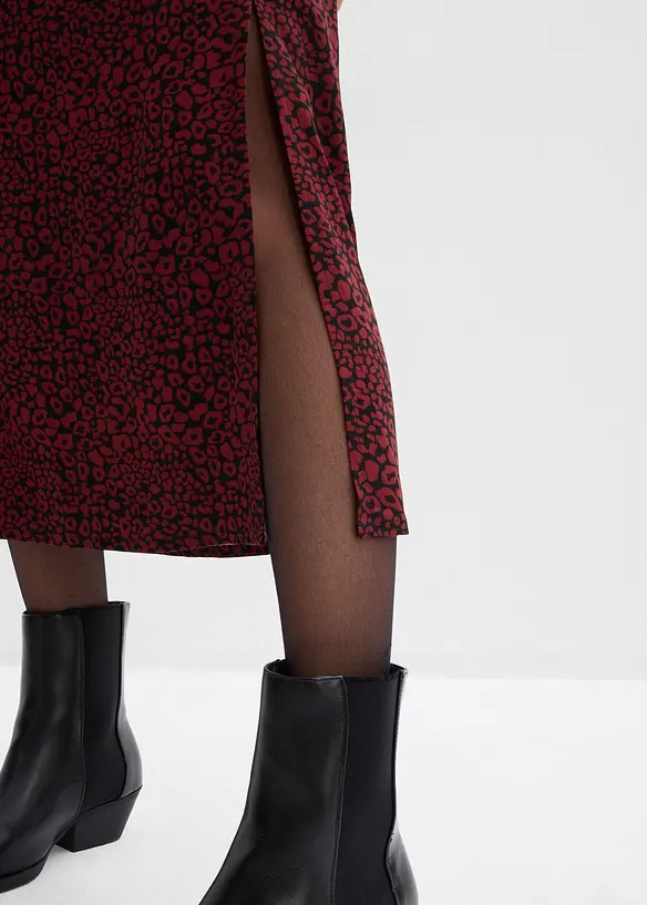 Midiskjørt i lett viskose, bonprix