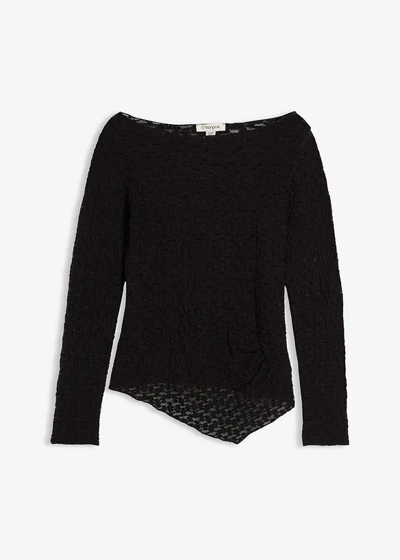 Langermet topp i blondemateriale, bonprix