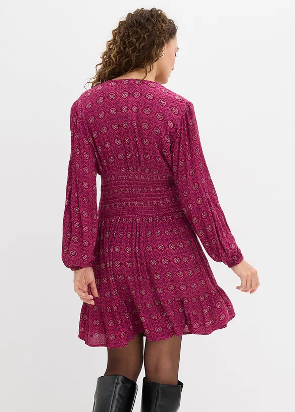 Minikjole i lett viskose, bonprix