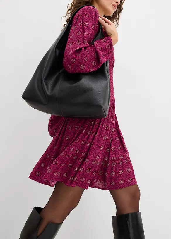 Minikjole i lett viskose, bonprix