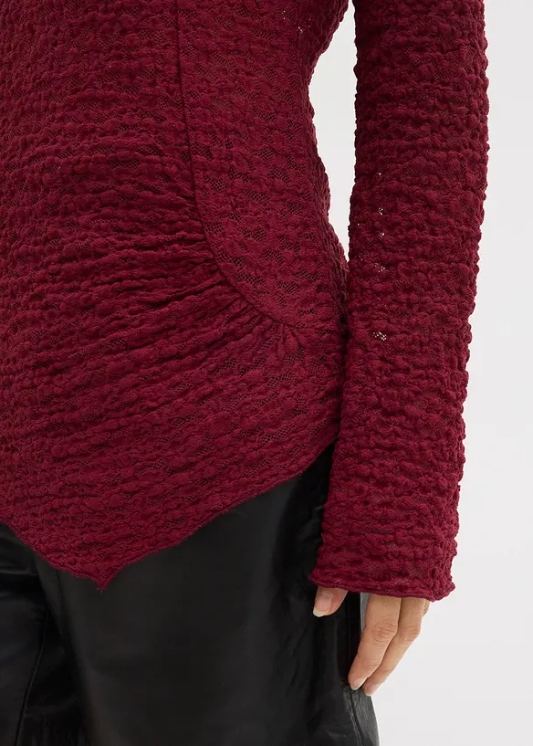 Langermet topp i blondemateriale, bonprix