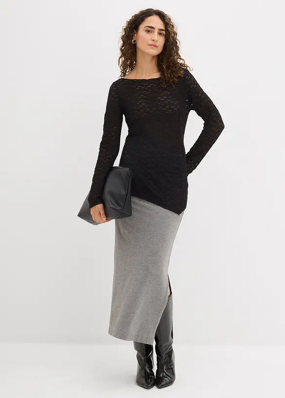 Langermet topp i blondemateriale, bonprix