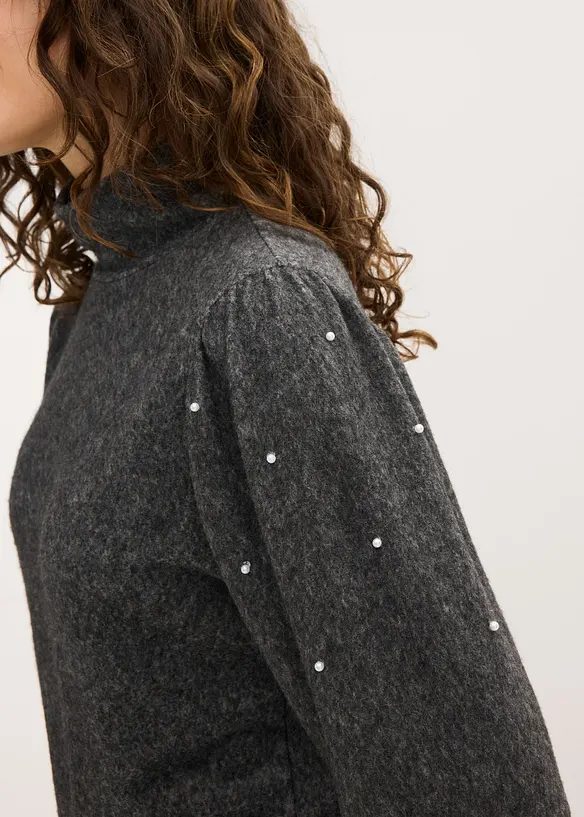 Fleecegenser i lett viskosemiks, bonprix