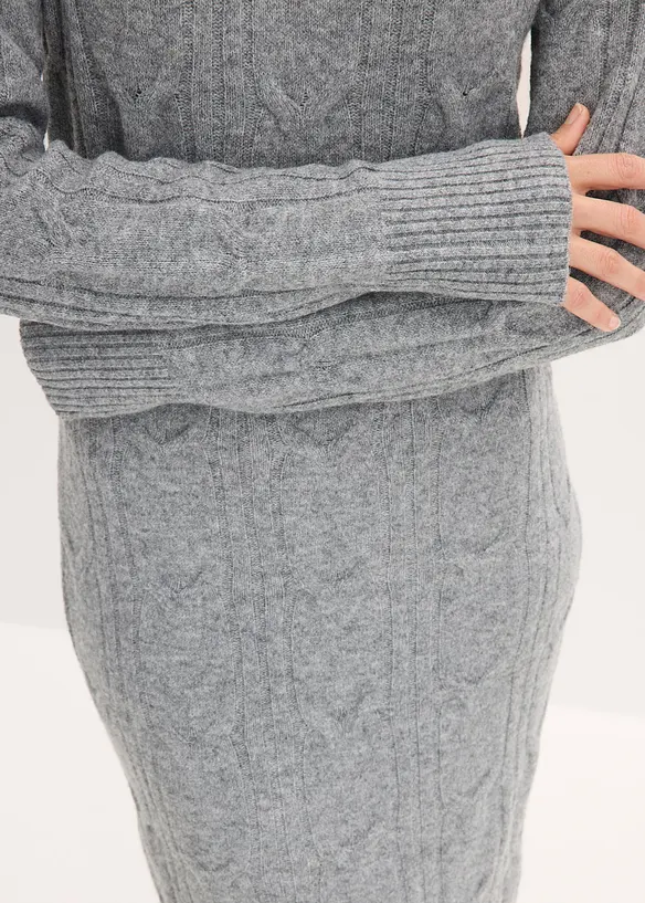 Strikket kjole, bonprix