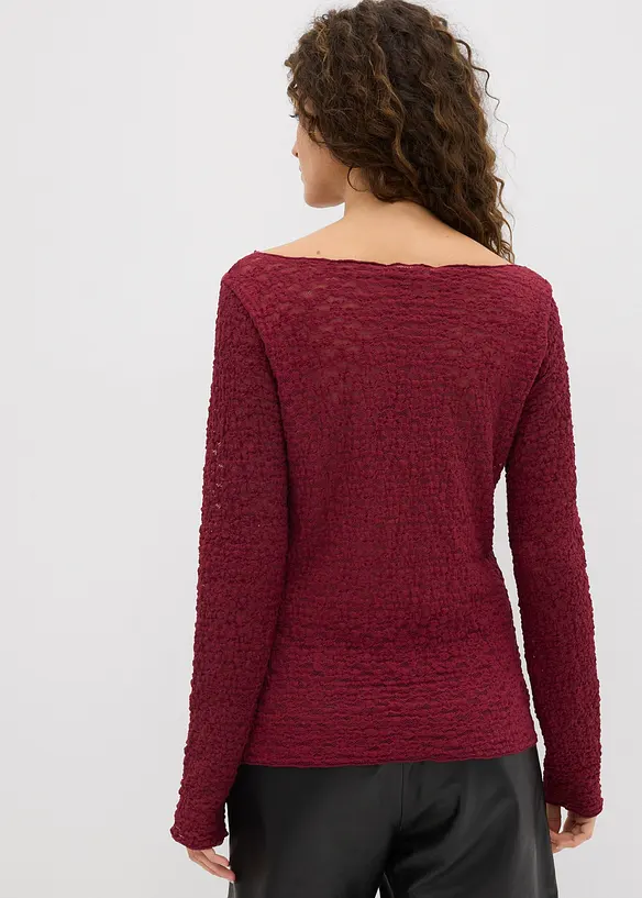 Langermet topp i blondemateriale, bonprix