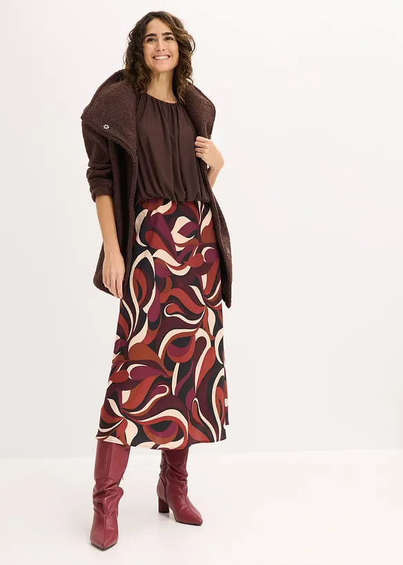 Ermeløs topp i fin mesh, bonprix