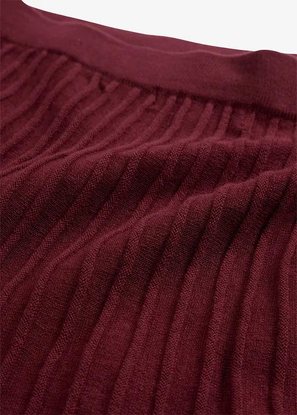 Strikket skjørt med merinoull, bonprix