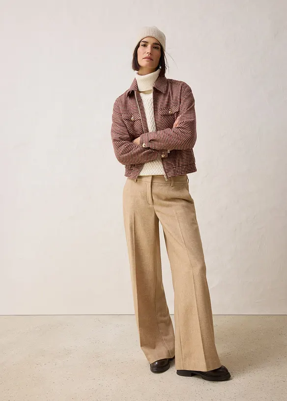 Pologenser med merinoull, bonprix