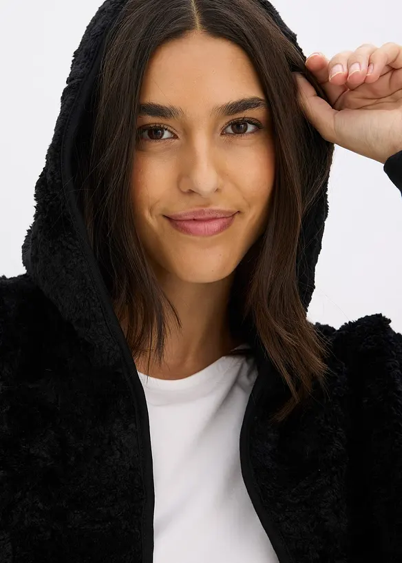 Loungewear-kosedress i pilé, bonprix