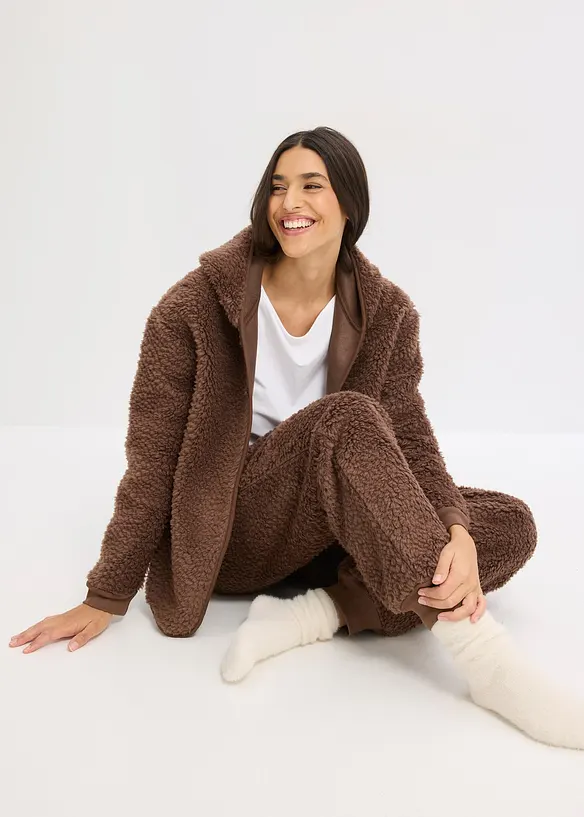 Loungewear-kosedress i pil&eacute;, bonprix