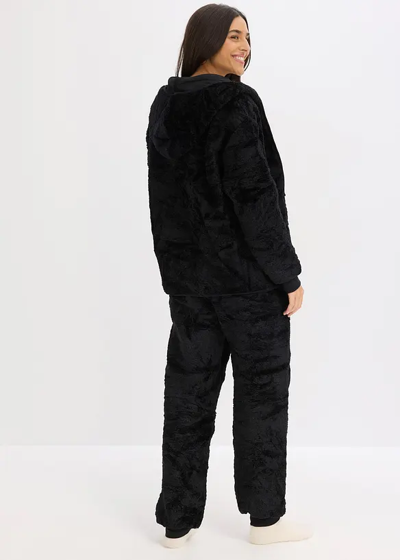 Loungewear-kosedress i pilé, bonprix