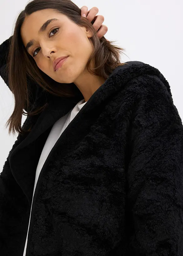 Loungewear-kosedress i pilé, bonprix