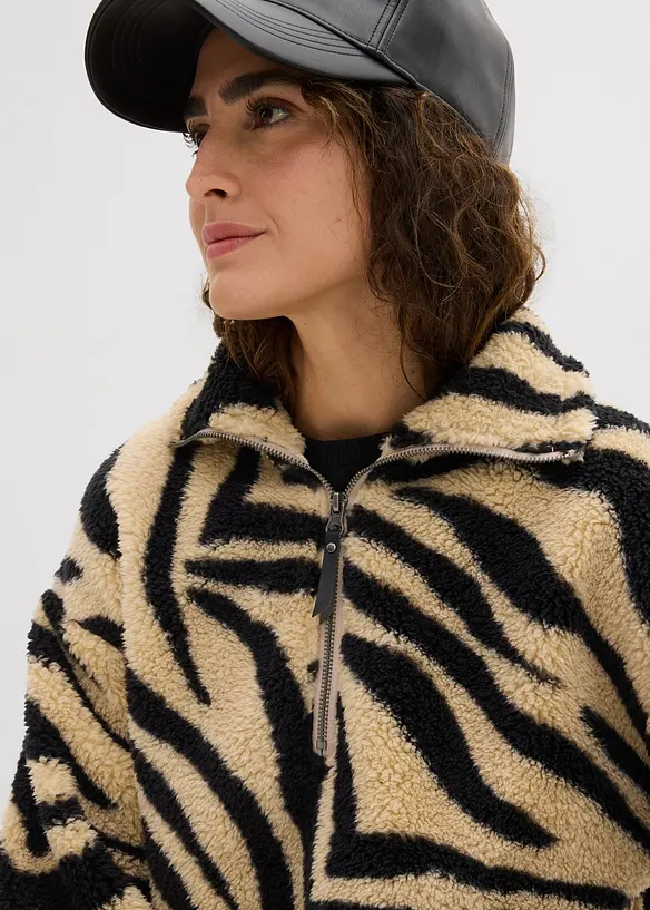 Oversized genser i pilefleece, bonprix