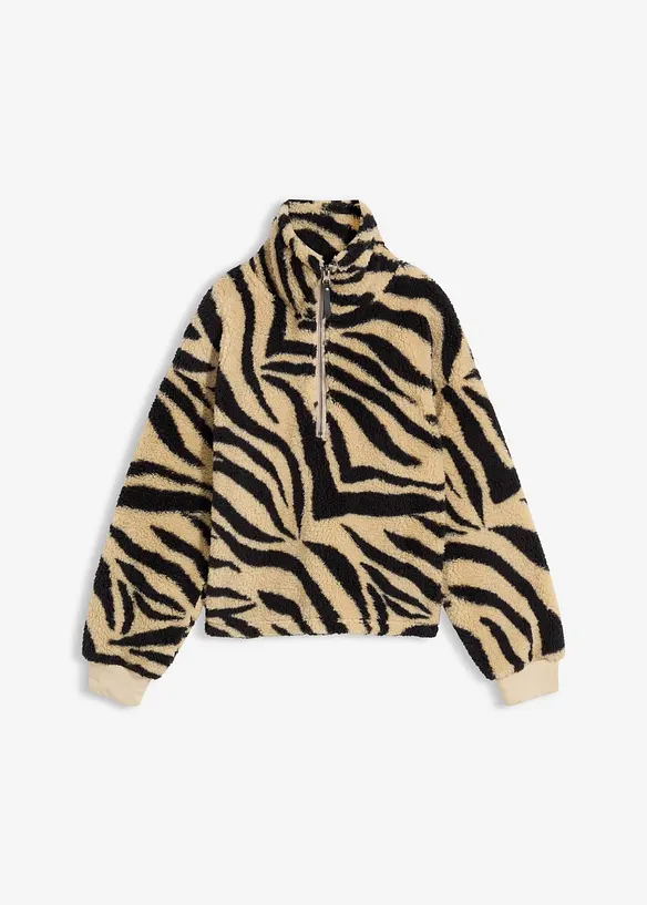 Oversized genser i pilefleece, bonprix