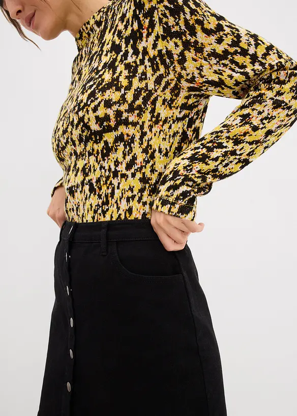Figurn&aelig;r, strikket topp, bonprix
