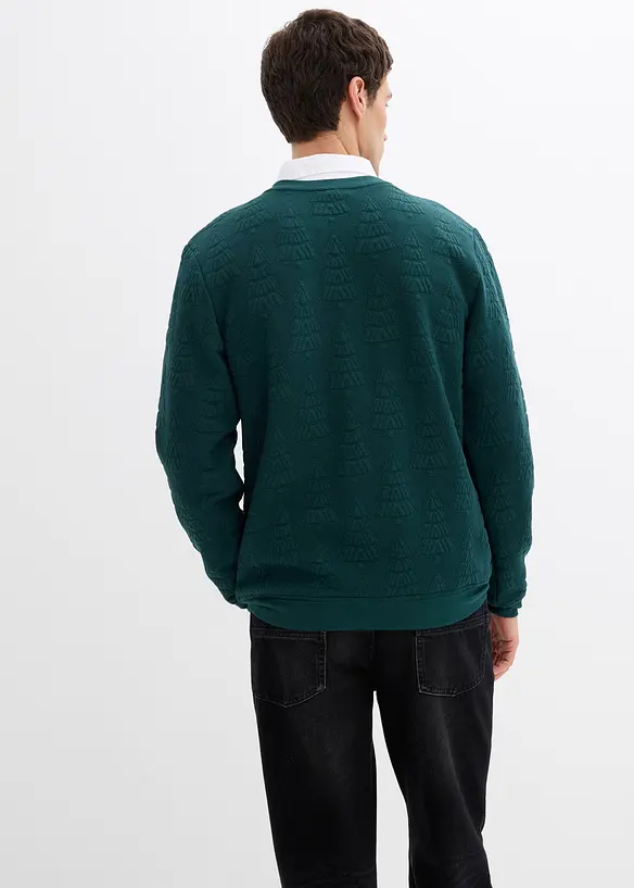 Julesweatshirt med juletremotiv, bonprix