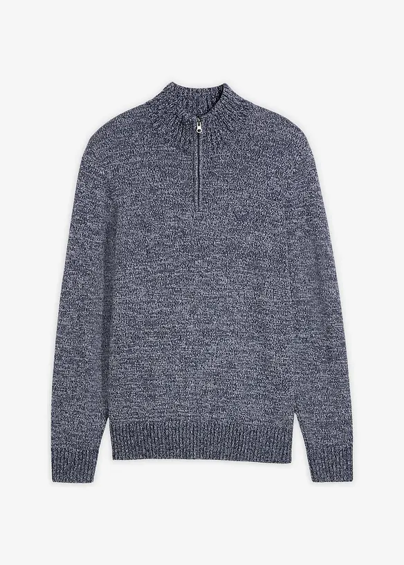 Half zip genser med bomull, bonprix